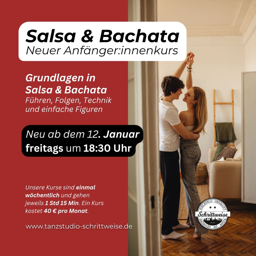 Salsa und Bachata für Anfänger*innen ab Januar 2024