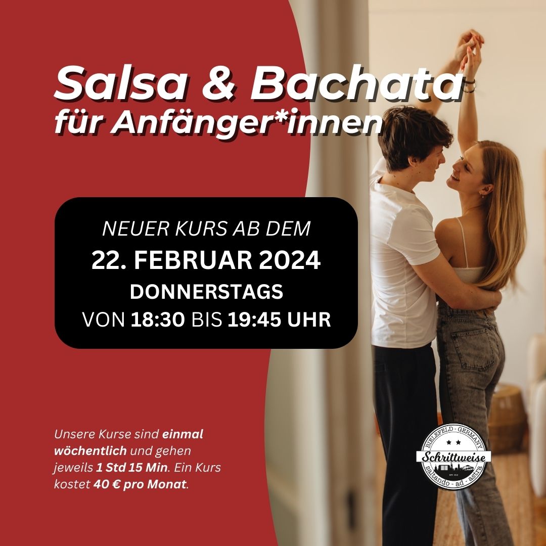 Neuer Kurs Salsa & Bachata für Anfänger*innen